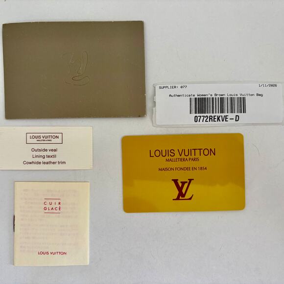 Louis Vuitton Damier Brown Check Backpack w/ Papers Articles de Voyage main image 8